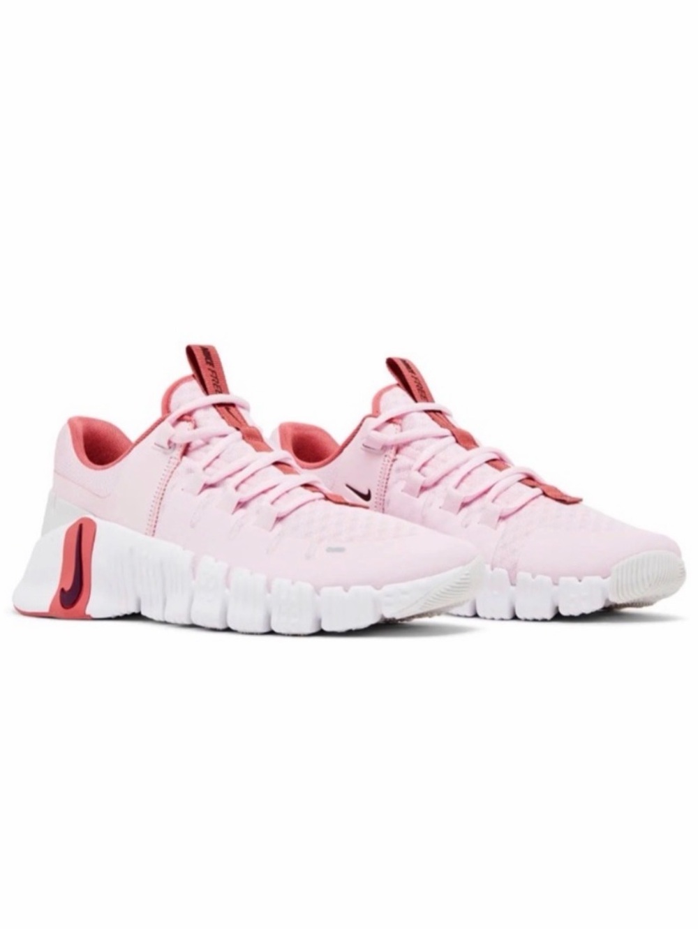 Nike Metcon 5 Pink Foam and Dark Team Red Adobe